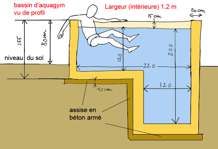 bassin profil avec fosse